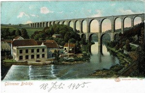 Postkarte Göhrener Brücke (1905)